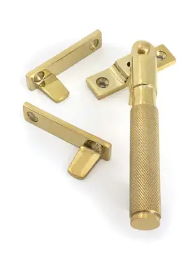 Click Here To Enlarge This Photo Of 52132 From the Anvil Polished Brass Night-Vent Locking Brompton Fastener