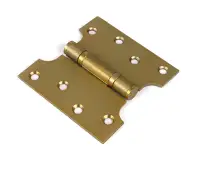 51818 From the Anvil Satin Brass 4" x 2" x 4"  Parliament Hinge &lpar;pair&rpar; ss