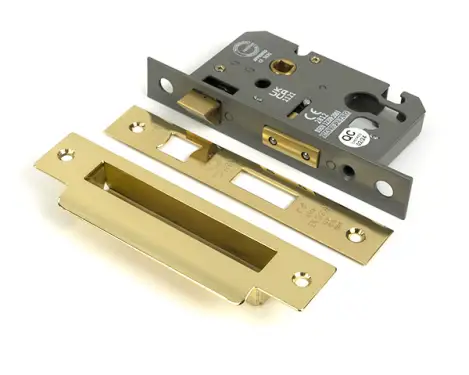 Click Here To Enlarge This Photo Of 51375 From the Anvil Polished Brass 2&period;5" Euro Profile Sashlock