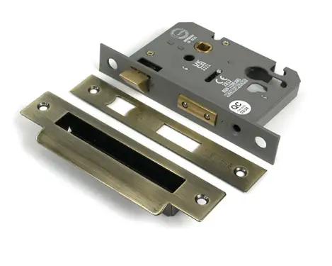 Click Here To Enlarge This Photo Of 51376 From the Anvil Aged Brass 2&period;5" Euro Profile Sashlock