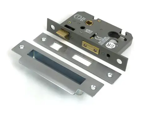 Click Here To Enlarge This Photo Of 51380 From the Anvil Satin Chrome 2&period;5" Euro Profile Sashlock