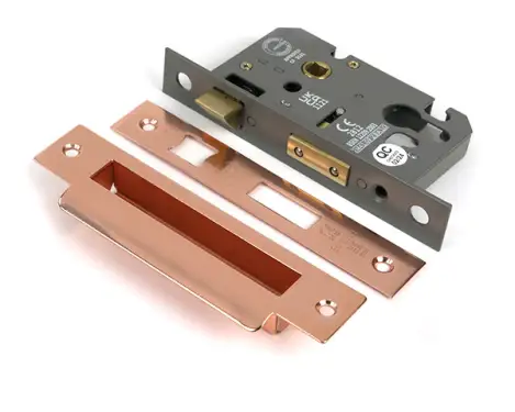 Click Here To Enlarge This Photo Of 51382 From the Anvil Polished Bronze 2&period;5" Euro Profile Sashlock