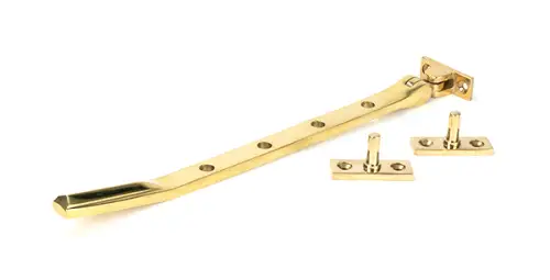 Click Here To Enlarge This Photo Of 51901 From the Anvil Polished Brass Art Deco 10" Casement Stay