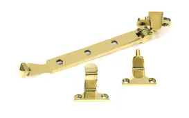 52010 From the Anvil Polished Brass 8" Avon Casement Stay &lpar;Steel Window&rpar;