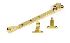52014 From the Anvil Polished Brass 10" Avon Casement Stay &lpar;Steel Window&rpar;