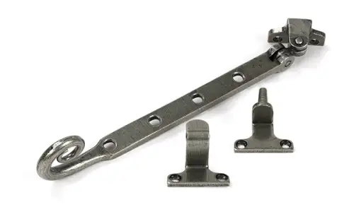 Click Here To Enlarge This Photo Of 52037 From the Anvil Pewter 10" Monkeytail Casement Stay &lpar;Steel Window&rpar;