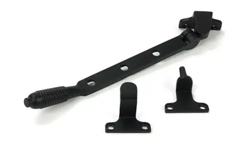 Click Here To Enlarge This Photo Of 52016 From the Anvil Matt Black 8" Reeded Casement Stay &lpar;Steel Window&rpar;