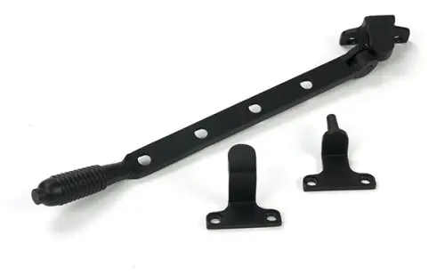 Click Here To Enlarge This Photo Of 52020 From the Anvil Matt Black 10" Reeded Casement Stay &lpar;Steel Window&rpar;