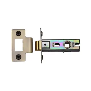 YKTL2N-AT M&period;Marcus York Tubular Latch 2 &half;" Antique Brass Finish
