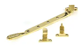 52022 From the Anvil Polished Brass 10" Reeded Casement Stay &lpar;Steel Window&rpar;