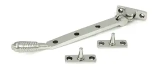 52070 From the Anvil Polished Marine SS &lpar;316&rpar; 8" Reeded Casement Stay