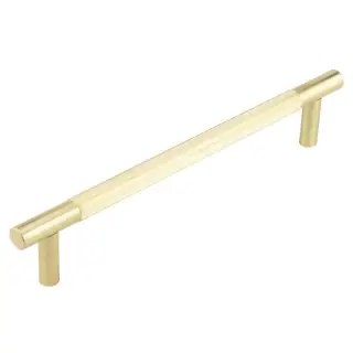 JV1803SB Frelan Hardware Jedo 'Venice' Linear 300mm x 19mm Pull Handle - Satin Brass &lpar;Bolt Through Fixing&rpar;