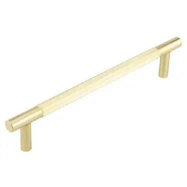 Click Here To Enlarge This Photo Of JV1803SBFF Frelan Hardware Jedo 'Venice' Linear 300mm x 19mm Pull Handle - Satin Brass &lpar;Secret Fixing&rpar;