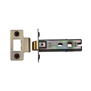 YKTL3N-AT M&period;Marcus York Tubular Latch 3" Antique Brass Finish
