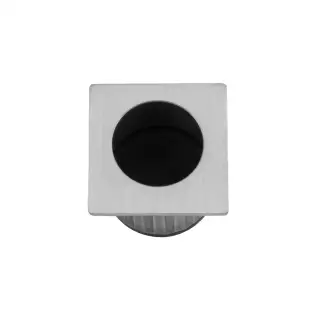 AW993SC - Alexander & Wilks Sliding Door Finger Edge Pull &lpar;Square&rpar;  - Satin Chrome
