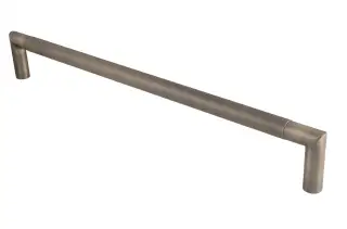 SWP1169&sol;450AB - Carlisle Brass Eurospec 450mm x 19mm Mitred Knurled Pull Handle &lpar;G304&rpar; Antique Brass
