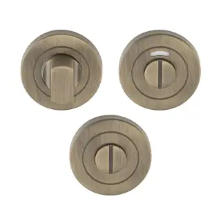 CST1015AB - Carlisle Brass Eurospec Thumbturn & Release with&sol;without Indicator Antique Brass