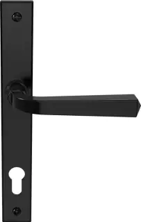CB702002 - Mila Heritage Multipoint Door Handle 92mm c&sol;c &lpar;211mm screw centres&rpar; - Matt Black