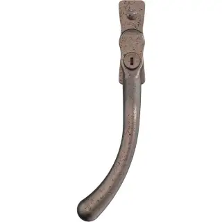 CB700723 - Mila Heritage Pear Drop Window Espag Handle &lpar;Left Hand&rpar; - Pewter Patina