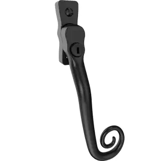 CB700072 - Mila Heritage Monkey Tail Window Espag Handle &lpar;Right Hand&rpar; - Matt Black
