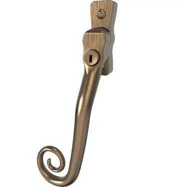 Click Here To Enlarge This Photo Of CB700253 - Mila Heritage Monkey Tail Window Espag Handle &lpar;Left Hand&rpar; - Antique Bronze