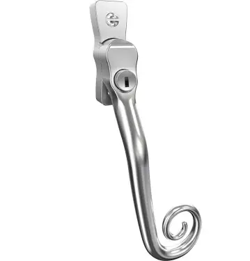 Click Here To Enlarge This Photo Of CB700192 - Mila Heritage Monkey Tail Window Espag Handle &lpar;Right Hand&rpar; - Smooth Satin