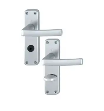 Click Here To Enlarge This Photo Of 1107&sol;267-SK&sol;OL Hoppe Dubayy Bathroom Levers - Satin Anodised Aluminium &lpar;3803132&rpar;