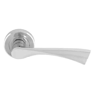 Click Here To Enlarge This Photo Of SZR020CP - Carlisle Brass Serozzetta 'Venti' Lever on Rose - Polished Chrome