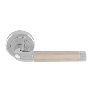 SZR040CPSN - Carlisle Brass Serozzetta 'Quaranta' Lever on Rose Satin Nickel&sol;Polished Chrome
