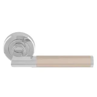 SZR060CPSN - Carlisle Brass Serozzetta 'Sessanta'  Lever on Rose Satin Nickel&sol;Polished Chrome