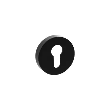 Click Here To Enlarge This Photo Of Atlantic - SPROESCEMB Senza Pari Euro Escutcheons on Round Rose - Matt Black