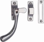 V1008 MP&sol;HP-PC Heritage Brass Casement Window Fastener Ball Design Polished Chrome Finish