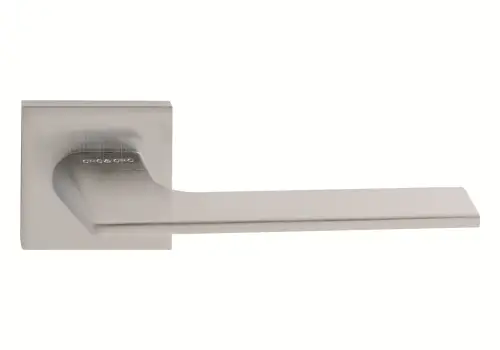 Click Here To Enlarge This Photo Of Atlantic - O6515ESC Oro & Oro 'Unica' Lever Door Handle on Square Rose - Satin Chrome