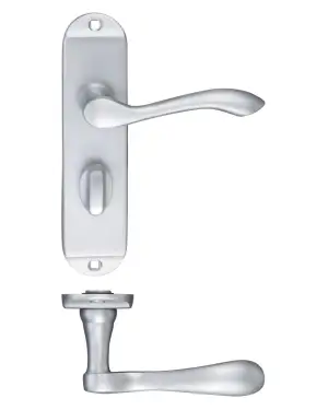 Click Here To Enlarge This Photo Of PR033SC - Zoo Hardware Project Arundel Lever on Bathroom Backplate &lpar;180mm x 40mm&rpar; Satin Chrome