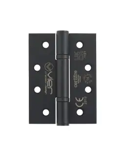 VHP-243-PCB - Zoo Hardware Vier Grade 14 Low Maintenance Hinges &lpar;Square&rpar; 102 x 76 x 3&period;4mm - Powder Coated Black
