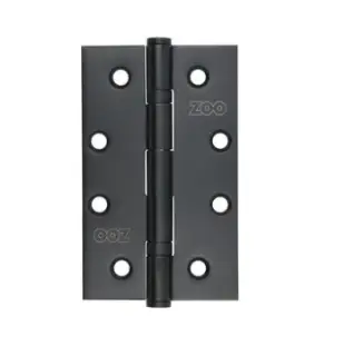 ZHSS63MB - Zoo Hardware Slim Knuckle Bearing Hinges 102 x 63 x 2&period;5mm Matt Black