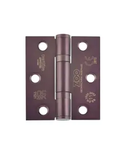 ZHSS7667S-ETB - Zoo Hardware Grade 11 CE Fire Rated Ball Bearing Hinges &lpar;Square&rpar; 76 x 67 x 2&period;5mm - Etna Bronze