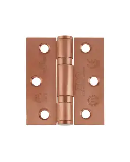 ZHSS7667S-PVDBZ - Zoo Hardware Grade 11 CE Fire Rated Ball Bearing Hinges &lpar;Square&rpar; 76 x 67 x 2&period;5mm - PVD Bronze