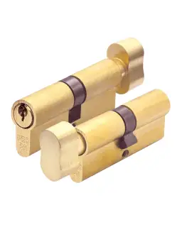 P5EP100CTSBE - Zoo Hardware P5 &lpar;Contract&rpar; Euro Profile Cylinder & Turn 100mm &lpar;50&sol;50T&rpar; Satin Brass