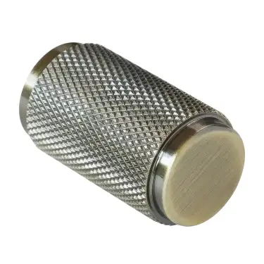 Click Here To Enlarge This Photo Of Eclipse 95613 18mm Knurled Cupboard Knob - Antique Brass