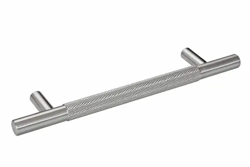 Click Here To Enlarge This Photo Of Eclipse 95621 128mm Knurled Cupboard Handle - Satin Nickel
