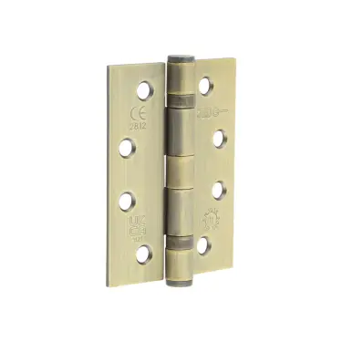 Click Here To Enlarge This Photo Of J8500AB Frelan Hardware Jedo Grade 11 Steel Ball Bearing Hinges 102mm x 76mm x 2&period;7mm - Antique Brass