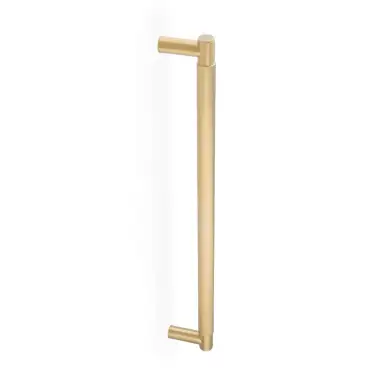 Click Here To Enlarge This Photo Of AW500-450-SBPVD - Alexander & Wilks Spitfire Diamond Knurled Bolt Through Pull Handle 450mm c&sol;c - Satin Brass PVD