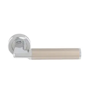 SZR140CPSN - Carlisle Brass Serozzetta 'Cendio' Lever on Rose - Polished Chrome &sol; Satin Nickel