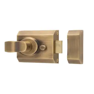 RCN8260AB - Carlisle Brass Eurospec Rim Cylinder 60mm Nightlatch c&sol;w Cylinder - Antique Brass