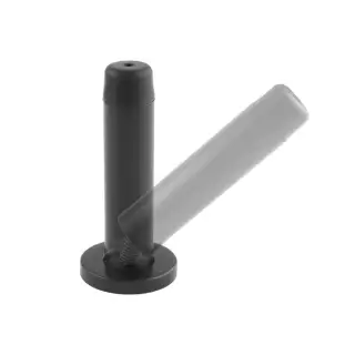 AA21S&sol;MB - Carlisle Brass Sprung Wall Mounted Doorstop on Rose - Matt Black