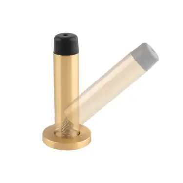 Click Here To Enlarge This Photo Of AA21S&sol;SB - Carlisle Brass Sprung Wall Mounted Doorstop on Rose - Satin Brass
