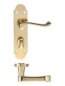 FB013 - Zoo Hardware Fulton & Bray 'Oxford' Lever Bathroom &lpar;57mm c&sol;c&rpar; Handles on Backplate &lpar;170 x 42mm&rpar; Polished Brass