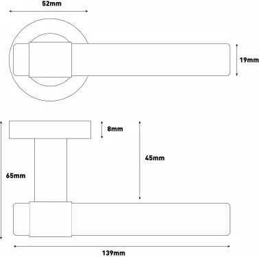 Click Here To Enlarge This Photo Of Eclipse 34355 Collared Ultimate Solid Stainless Lever On Rose - Satin Brass