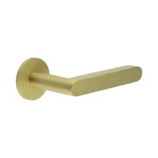 CR-101A2SB Frelan Hardware CRES Unsprung &lpar;Round Rose&rpar; Door Handle Satin Brass &lpar;SS316&rpar;